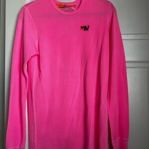 Aviator Nation Neon Pink Long Sleeve Tee